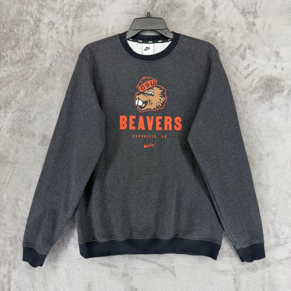 Oregon State Nike Sweatshirt Mens M Charcoal NCAA Football DJ8097-032 EUC